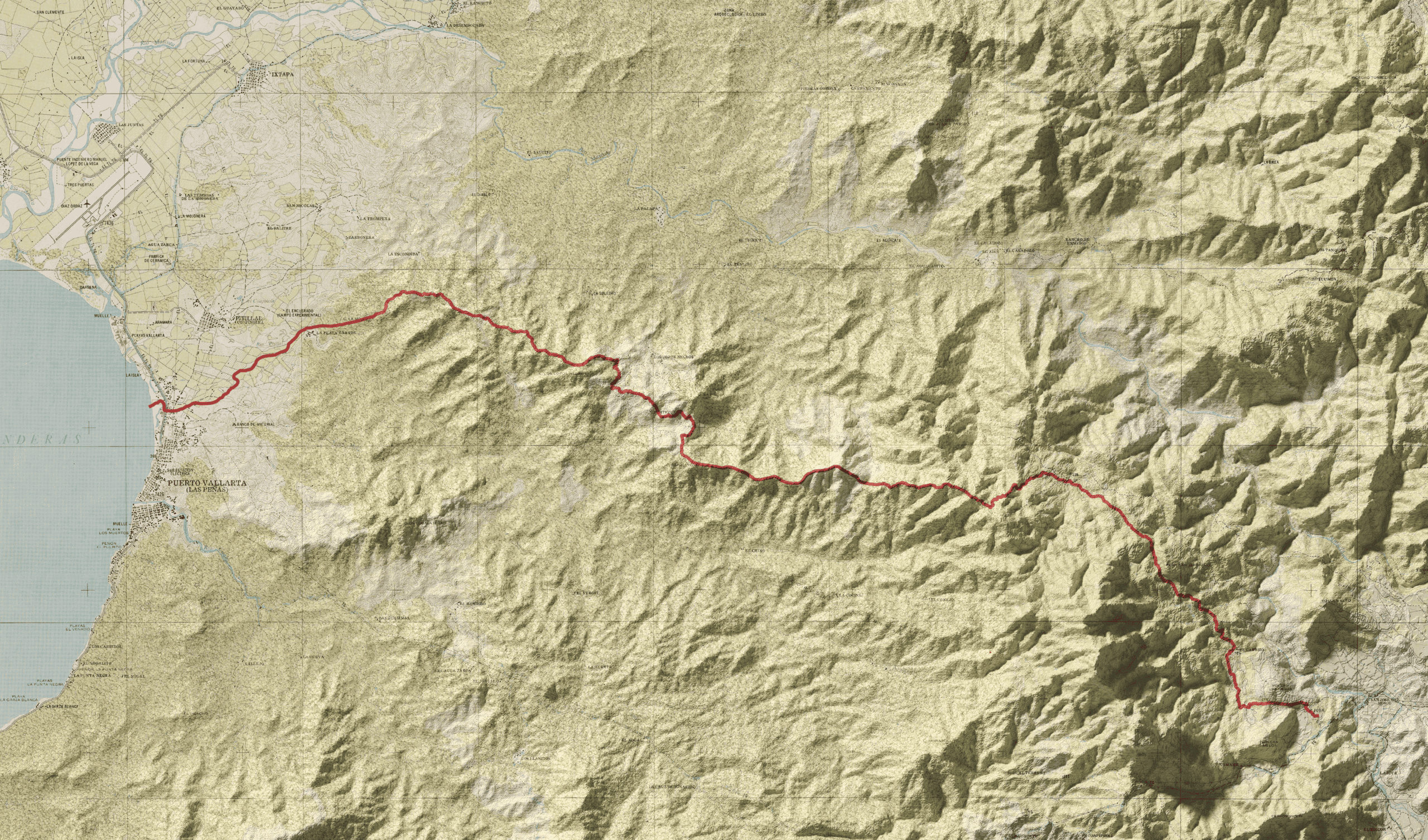 Mapa 3D Sendero de Mascota